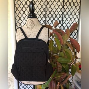 Vera Bradley Microfiber Black Backpack Large